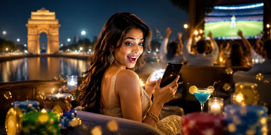 Player enjoying mobile Teen Patti game while incorporating cricket betting excitement