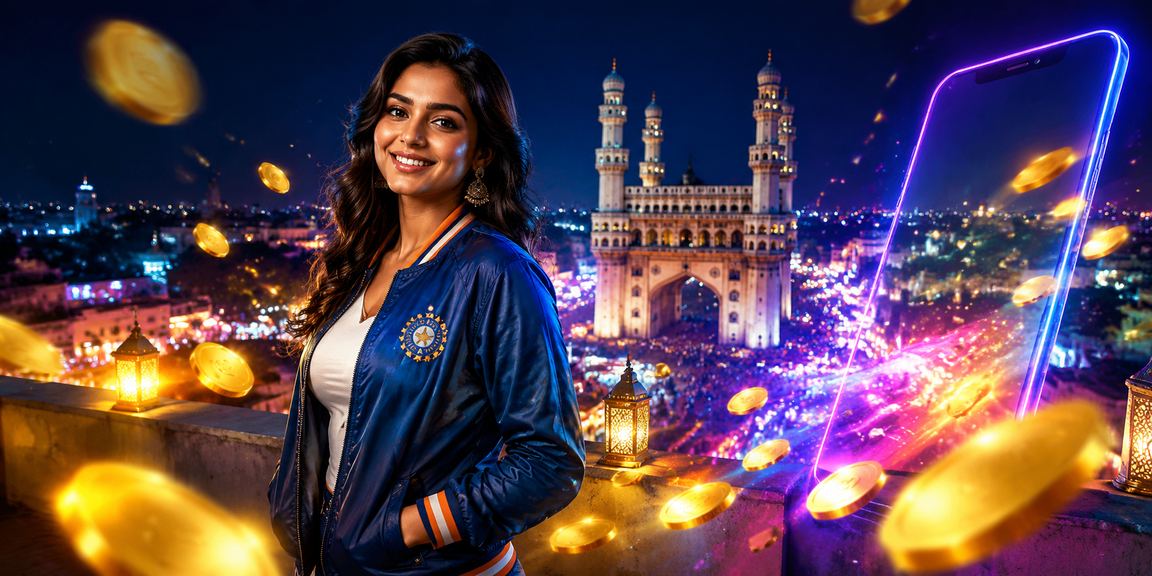 Night market in Hyderabad featuring cricket betting and mobile payment users